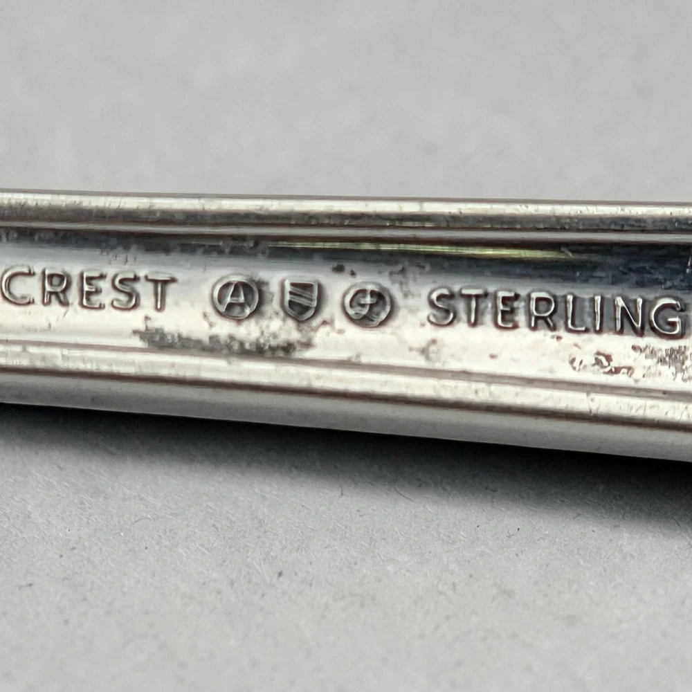 Royal Crest Sterling Silver 92.5% Butter Spreader 
